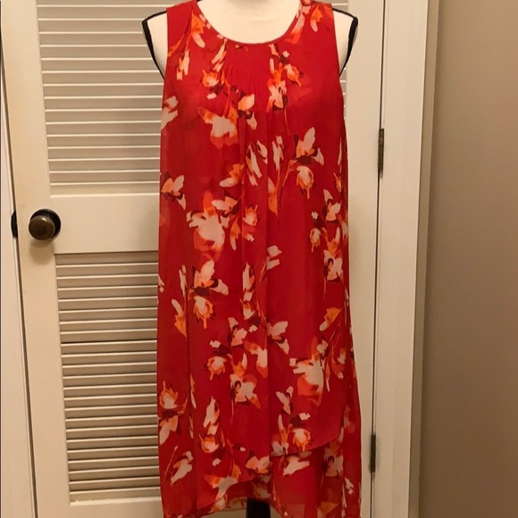 99. 🎉HP🎉 H Halston Sedona Dress in Red - Picture 2 of 12